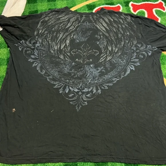 MMA Elite Mens 2XL T Shirt Long Sleeve Waffle Knit Sleeves Black - Picture 5 of 6